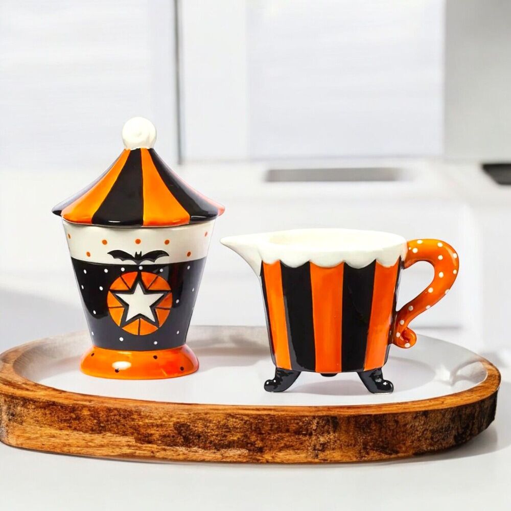 Johanna Parker Carnival Cottage Cream & Sugar Set NEW